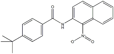 4-tert-butyl-N-{1-nitro-2-naphthyl}benzamide 结构式