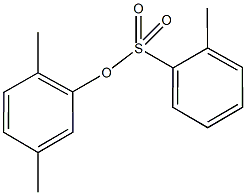 2,5-dimethylphenyl 2-methylbenzenesulfonate 结构式