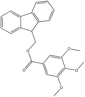 9H-fluoren-9-ylmethyl 3,4,5-trimethoxybenzoate 结构式