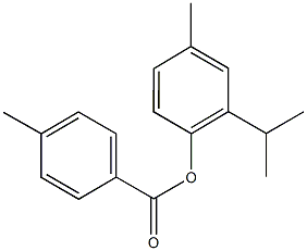 2-isopropyl-4-methylphenyl 4-methylbenzoate 结构式