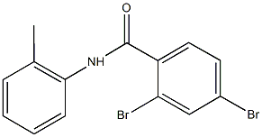 2,4-dibromo-N-(2-methylphenyl)benzamide 结构式