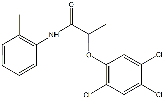 N-(2-methylphenyl)-2-(2,4,5-trichlorophenoxy)propanamide 结构式