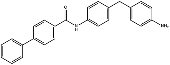 N-[4-(4-aminobenzyl)phenyl][1,1'-biphenyl]-4-carboxamide 结构式