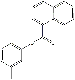 3-methylphenyl 1-naphthoate 结构式