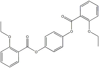 4-[(2-ethoxybenzoyl)oxy]phenyl 2-ethoxybenzoate 结构式