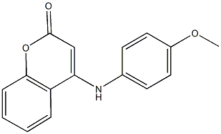 4-(4-methoxyanilino)-2H-chromen-2-one 结构式