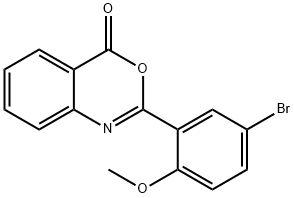 2-(5-bromo-2-methoxyphenyl)-4H-3,1-benzoxazin-4-one 结构式