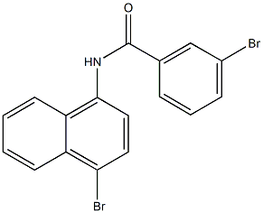 3-bromo-N-(4-bromo-1-naphthyl)benzamide 结构式