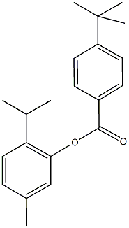 2-isopropyl-5-methylphenyl 4-tert-butylbenzoate 结构式