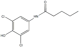 N-(3,5-dichloro-4-hydroxyphenyl)pentanamide 结构式