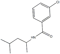 3-chloro-N-(1,3-dimethylbutyl)benzamide 结构式