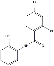 2,4-dibromo-N-(2-hydroxyphenyl)benzamide 结构式