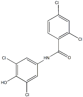 2,4-dichloro-N-(3,5-dichloro-4-hydroxyphenyl)benzamide 结构式