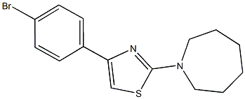 1-[4-(4-bromophenyl)-1,3-thiazol-2-yl]azepane 结构式