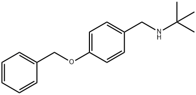 N-[4-(benzyloxy)benzyl]-N-(tert-butyl)amine 结构式