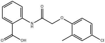 2-{[(4-chloro-2-methylphenoxy)acetyl]amino}benzoic acid 结构式