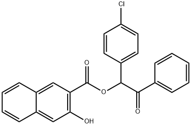 1-(4-chlorophenyl)-2-oxo-2-phenylethyl 3-hydroxy-2-naphthoate 结构式