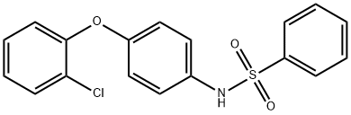 N-[4-(2-chlorophenoxy)phenyl]benzenesulfonamide 结构式