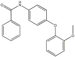 N-[4-(2-methoxyphenoxy)phenyl]benzamide 结构式