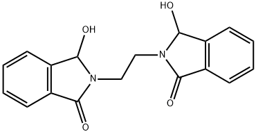 3-hydroxy-2-[2-(1-hydroxy-3-oxo-1,3-dihydro-2H-isoindol-2-yl)ethyl]-1-isoindolinone 结构式