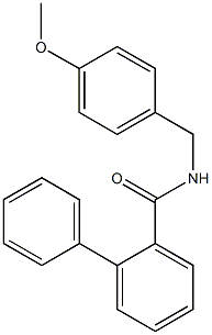 N-(4-methoxybenzyl)[1,1'-biphenyl]-2-carboxamide 结构式