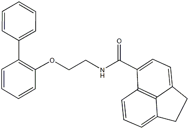 N-[2-([1,1'-biphenyl]-2-yloxy)ethyl]-1,2-dihydro-5-acenaphthylenecarboxamide 结构式