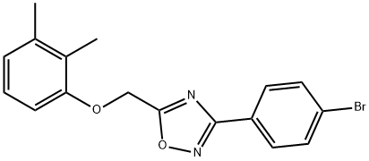 [3-(4-bromophenyl)-1,2,4-oxadiazol-5-yl]methyl 2,3-dimethylphenyl ether 结构式