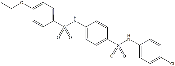 N-{4-[(4-chloroanilino)sulfonyl]phenyl}-4-ethoxybenzenesulfonamide 结构式