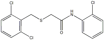 N-(2-chlorophenyl)-2-[(2,6-dichlorobenzyl)sulfanyl]acetamide 结构式