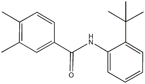 N-(2-tert-butylphenyl)-3,4-dimethylbenzamide 结构式