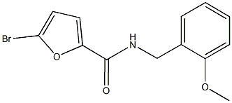 5-bromo-N-(2-methoxybenzyl)-2-furamide 结构式