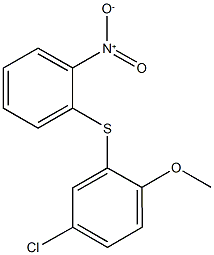 4-chloro-1-methoxy-2-[(2-nitrophenyl)sulfanyl]benzene 结构式