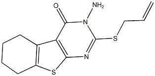 2-(allylsulfanyl)-3-amino-5,6,7,8-tetrahydro[1]benzothieno[2,3-d]pyrimidin-4(3H)-one 结构式