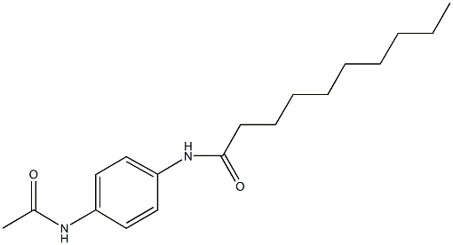 N-[4-(acetylamino)phenyl]decanamide 结构式