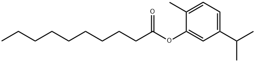 5-isopropyl-2-methylphenyl decanoate 结构式