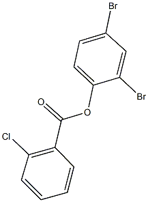 2,4-dibromophenyl 2-chlorobenzoate 结构式