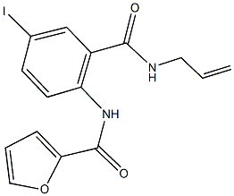 N-{2-[(allylamino)carbonyl]-4-iodophenyl}-2-furamide 结构式