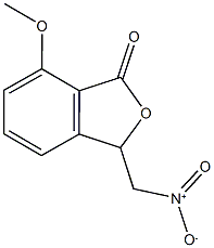 3-{nitromethyl}-7-methoxy-2-benzofuran-1(3H)-one 结构式