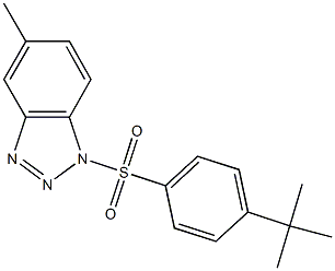 1-[(4-tert-butylphenyl)sulfonyl]-5-methyl-1H-1,2,3-benzotriazole 结构式