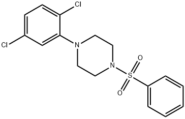 1-(2,5-dichlorophenyl)-4-(phenylsulfonyl)piperazine 结构式