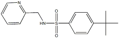 4-tert-butyl-N-(2-pyridinylmethyl)benzenesulfonamide 结构式