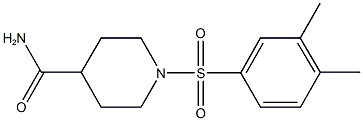 1-[(3,4-dimethylphenyl)sulfonyl]piperidine-4-carboxamide 结构式