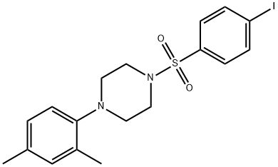 1-(2,4-dimethylphenyl)-4-[(4-iodophenyl)sulfonyl]piperazine 结构式