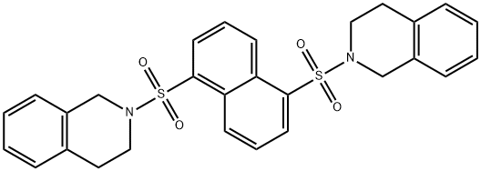 2-{[5-(3,4-dihydro-2(1H)-isoquinolinylsulfonyl)-1-naphthyl]sulfonyl}-1,2,3,4-tetrahydroisoquinoline 结构式