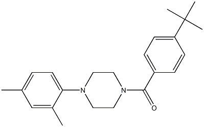 1-(4-tert-butylbenzoyl)-4-(2,4-dimethylphenyl)piperazine 结构式