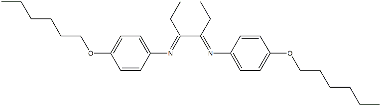 N-(1-ethyl-2-{[4-(hexyloxy)phenyl]imino}butylidene)-N-[4-(hexyloxy)phenyl]amine 结构式