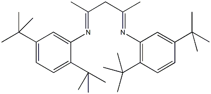 2,5-ditert-butyl-N-{3-[(2,5-ditert-butylphenyl)imino]-1-methylbutylidene}aniline 结构式