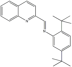 N-(2,5-ditert-butylphenyl)-N-(2-quinolinylmethylene)amine 结构式