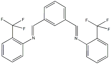 2-(trifluoromethyl)-N-[3-({[2-(trifluoromethyl)phenyl]imino}methyl)benzylidene]aniline 结构式