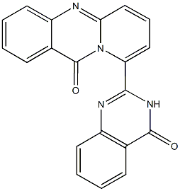 9-(4-oxo-3,4-dihydro-2-quinazolinyl)-11H-pyrido[2,1-b]quinazolin-11-one 结构式